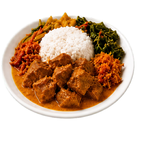 Nasi Rames + Gulai Daging