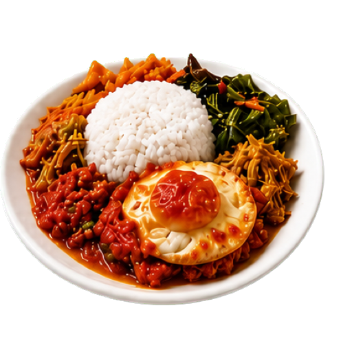 Nasi Rames + Telur Balado
